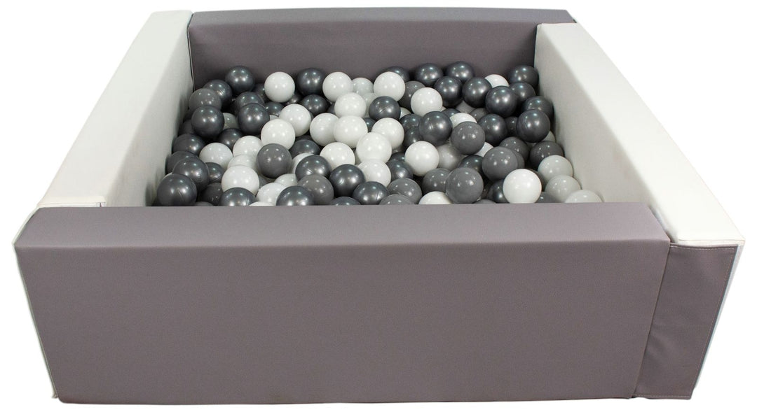 Square eco-leather ball pit with 300 balls, 5 elements