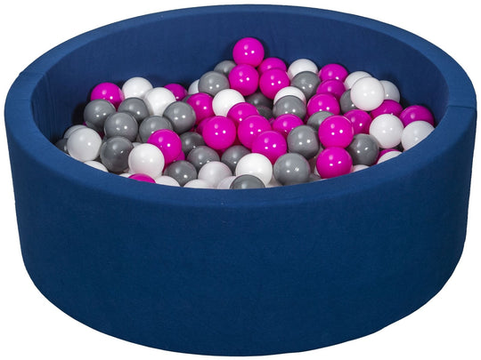 Soft Jersey ball pit with 200 balls, navy