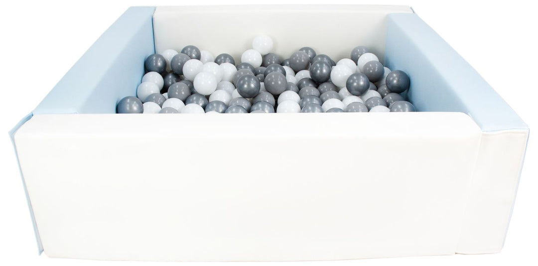 Square eco-leather ball pit with 200 balls, 5 elements