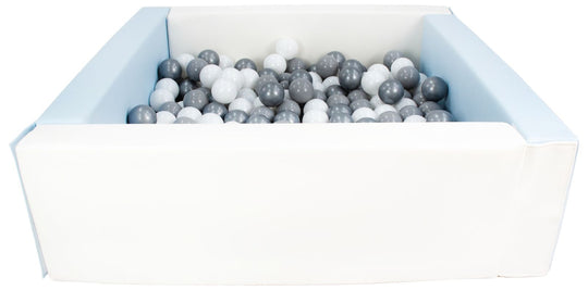 Square eco-leather ball pit with 200 balls, 5 elements