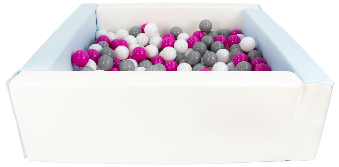 Square eco-leather ball pit with 300 balls, 5 elements