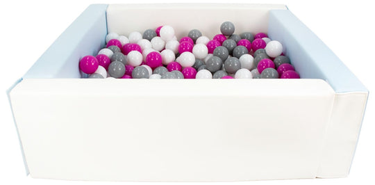 Square eco-leather ball pit with 300 balls, 5 elements