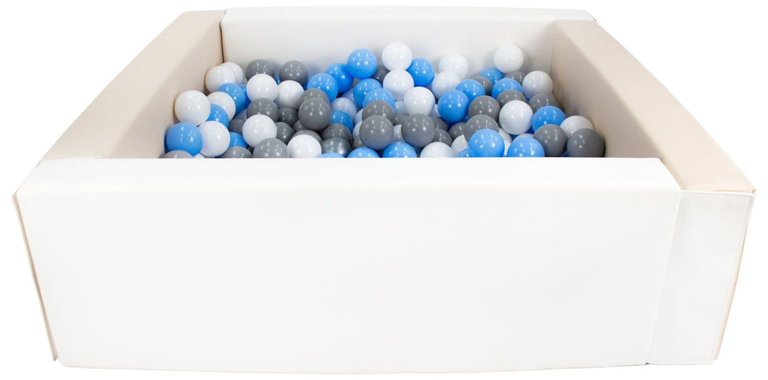 Square eco-leather ball pit with 300 balls, 5 elements