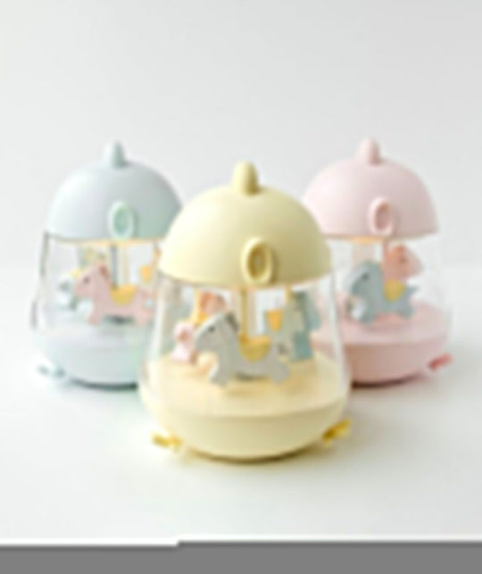 Lamp with Carousel and Music - Blue