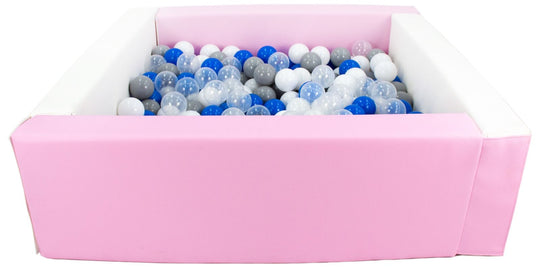 Square eco-leather ball pit with 300 balls, 5 elements