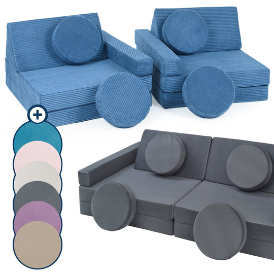 Modular kids sofa, foam blocks