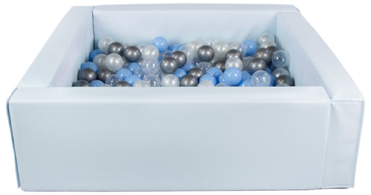 Square eco-leather ball pit with 300 balls, 5 elements