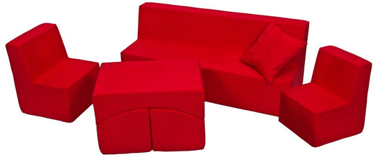 Soft Foam Furniture 4 psc set: 2x Chair+Sofa+Coach