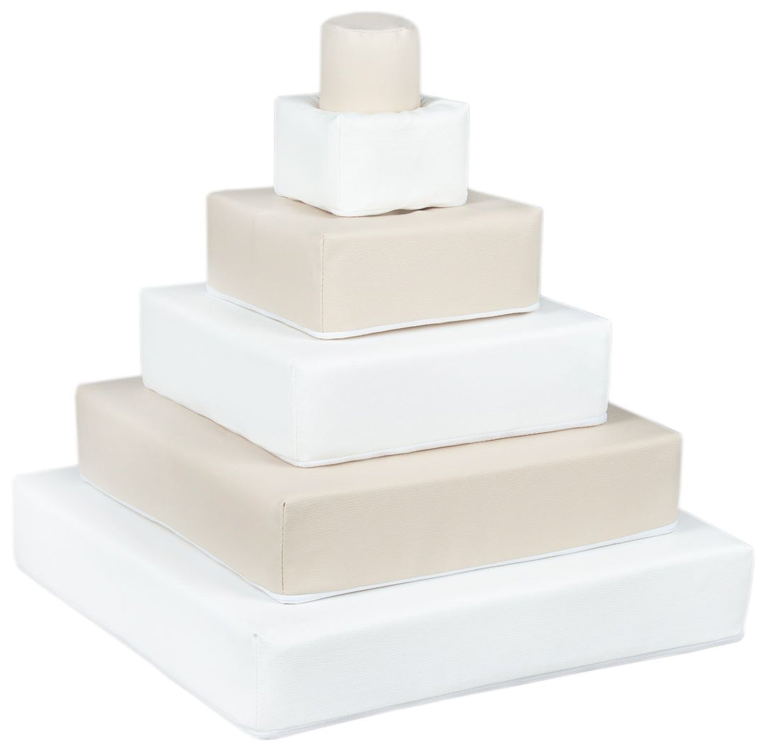 Pyramid set of 6 large foam blocks
