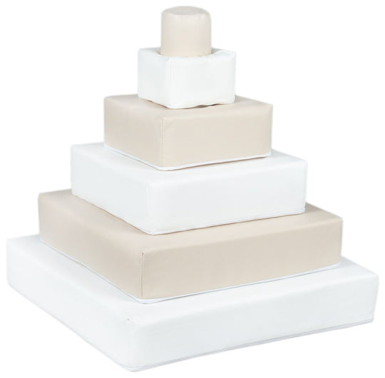 Pyramid set of 6 large foam blocks