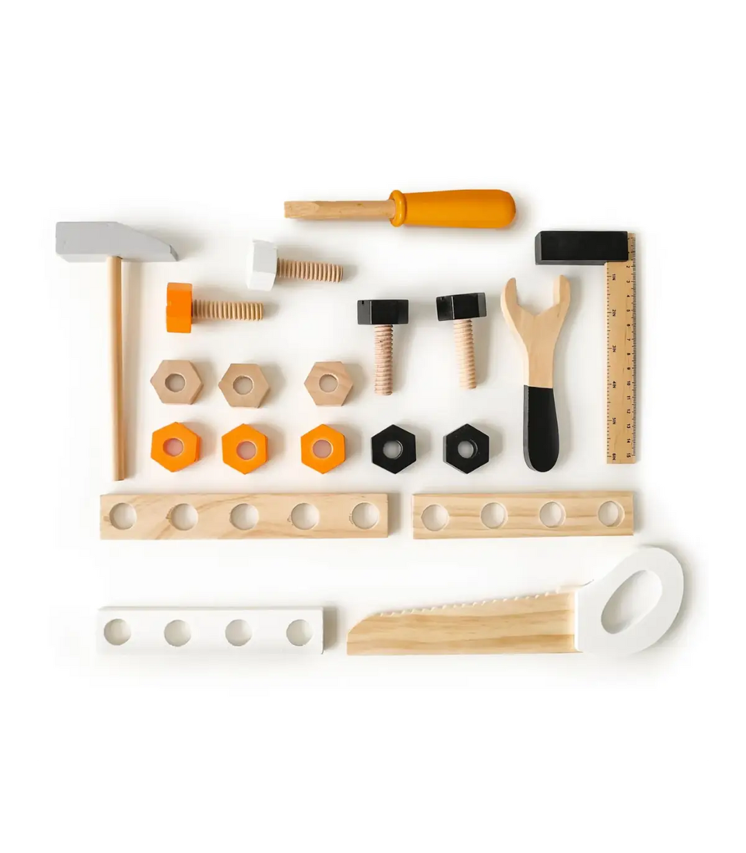 Kleine Houten Werkbank voor Kinderen – 32-delige Set