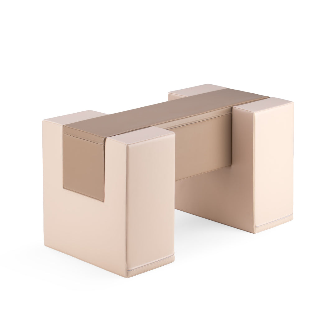 Balance Bridge Soft Play Set – Beige &amp; Grey Beige