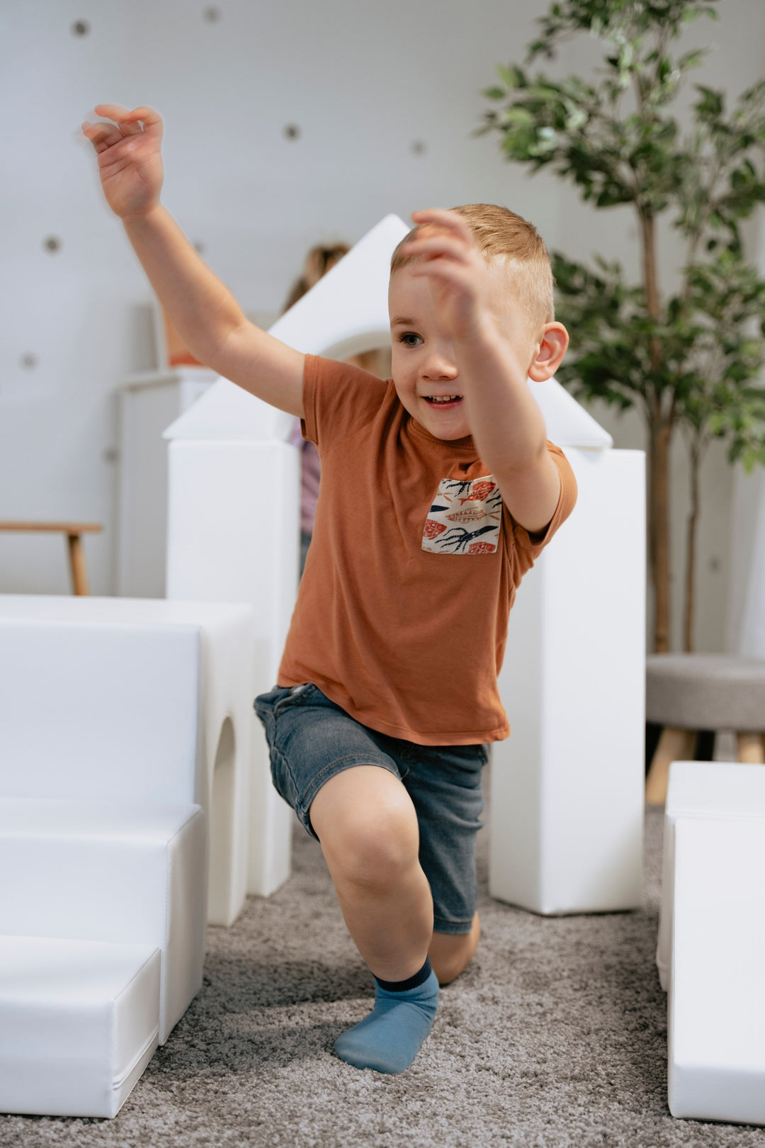 Soft Play 10 Foam Block Set - White Creativity
