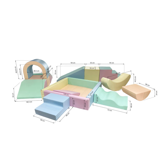 Party Soft Play Set – Light Pastel