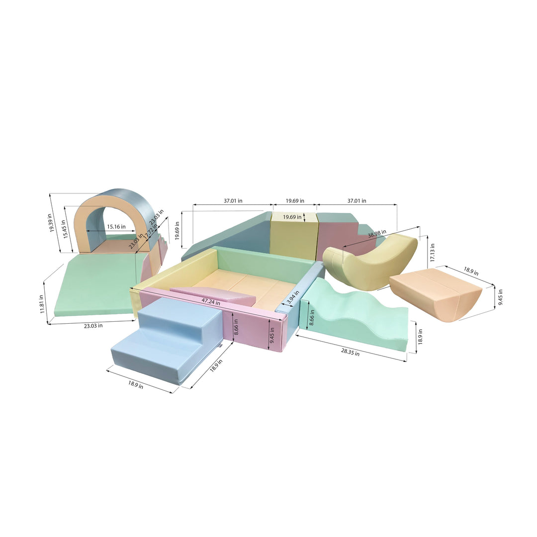 Party Soft Play Set – Light Pastel