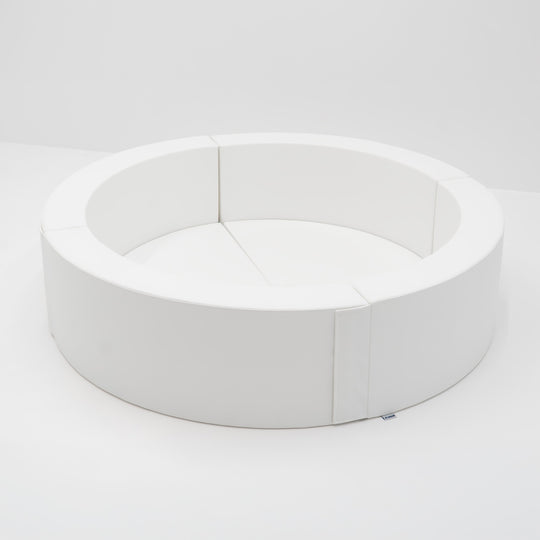 Round Soft Play Ball Pit – White