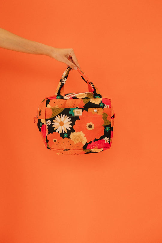 Make-Up Bag Set of 2 - Picnic With Flowers