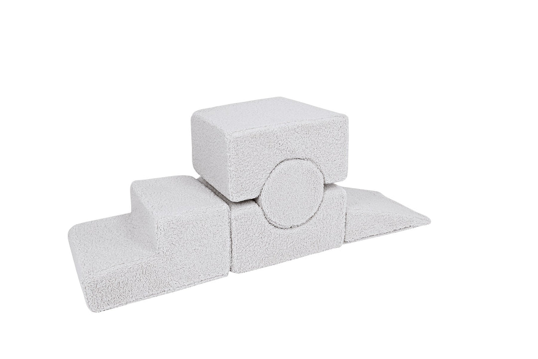 MeowBaby® Bearly Shape Set with 5 Elements - White