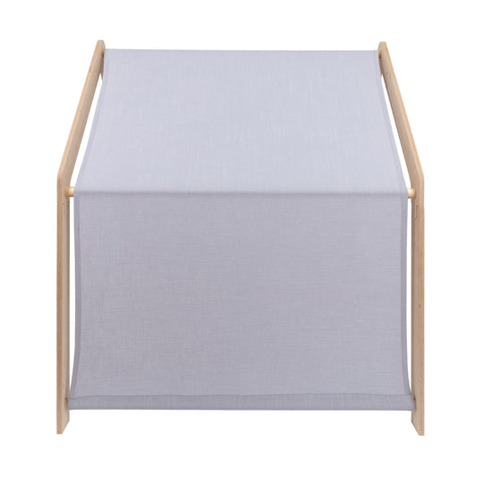MeowBaby® White Wooden House for Kids - Blue Roof