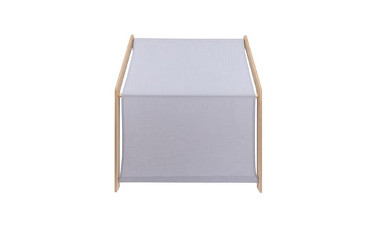 MeowBaby® Natural Wooden House for Kids - Blue Roof