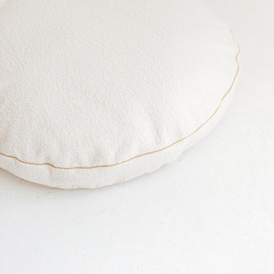 Bouclé Kids Floor Cushion – Ecru, 100 cm