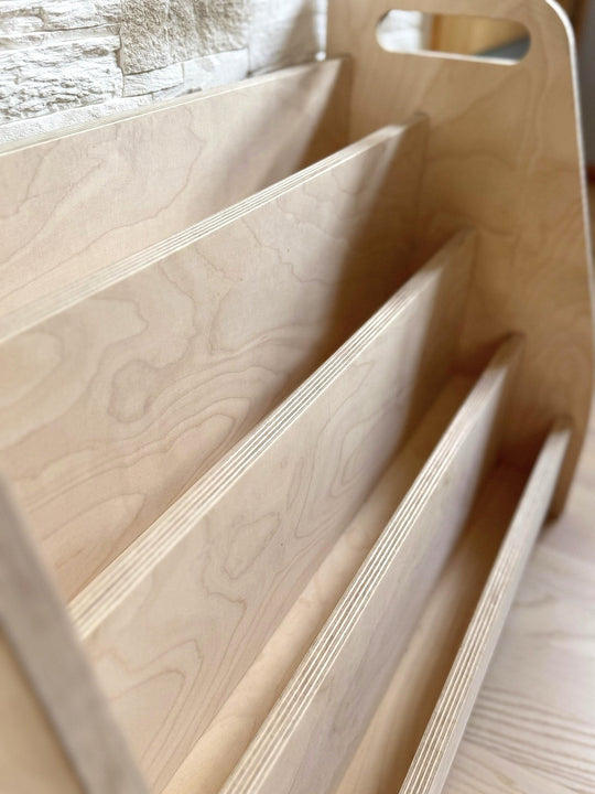 Montessori Wooden Front Facing Book Display For Kids