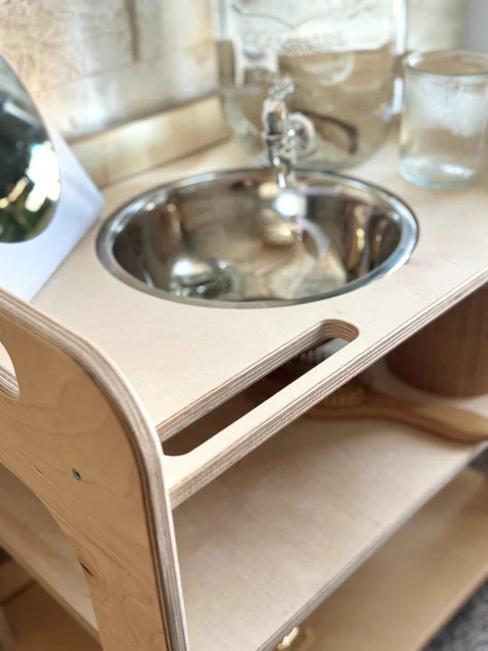Montessori Wash Station with Lid - Small Single