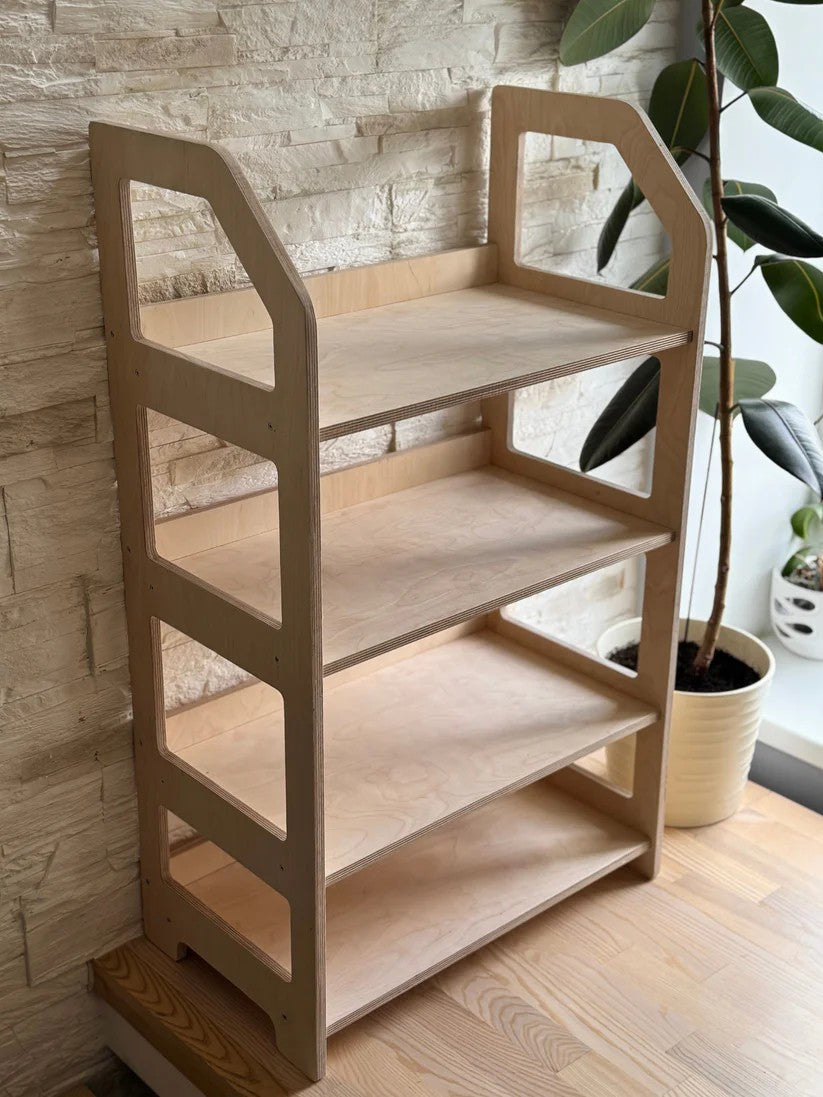 Montessori Wooden Shelf - Toy Organizer for Nursery