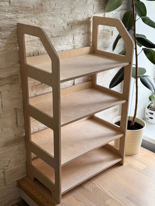 Montessori Wooden Shelf - Toy Organizer for Nursery