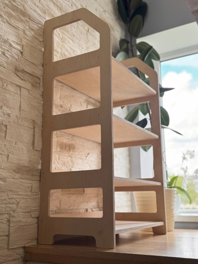 Montessori Wooden Shelf - Toy Organizer for Nursery