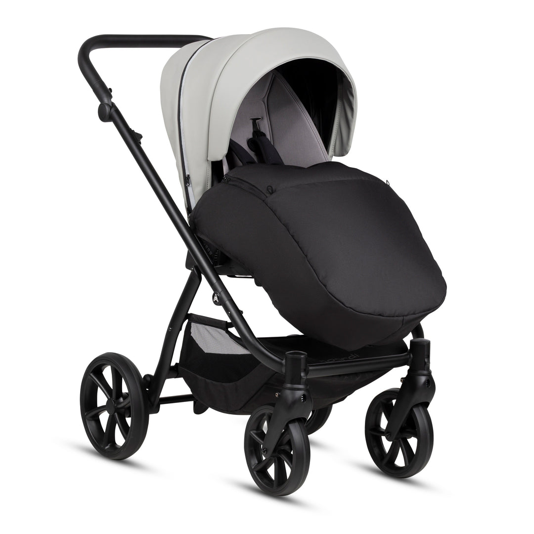 Noordi Fjordi V2 Leather 2027 2-in-1 Stroller – Sleet 074