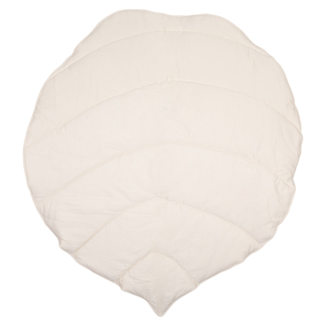 Organic Cotton and Linen Leaf Playmat - Sand