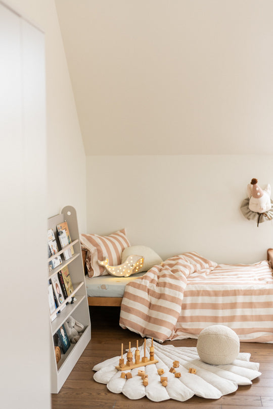 Organic Cotton and Linen Shell Playmat - Sand