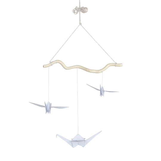 Origami Nursery Mobile - White