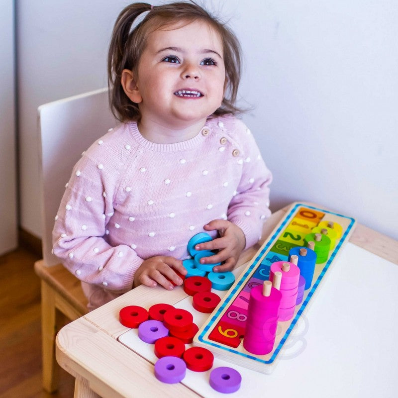 Puzzle For Learning Colors And To Count