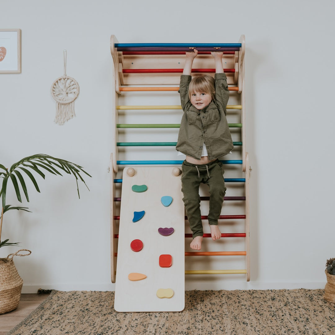 Ramp for the leg&go Pikler Triangle and Swedish Wall - Rainbow