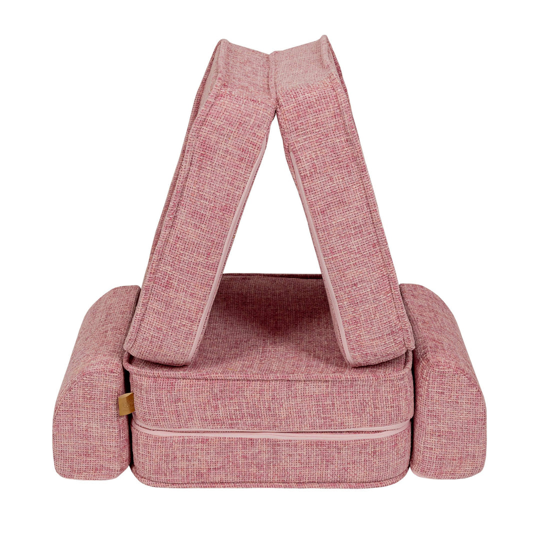 Small Modular Sofa for Kids - Tangle Bubblegum Pink