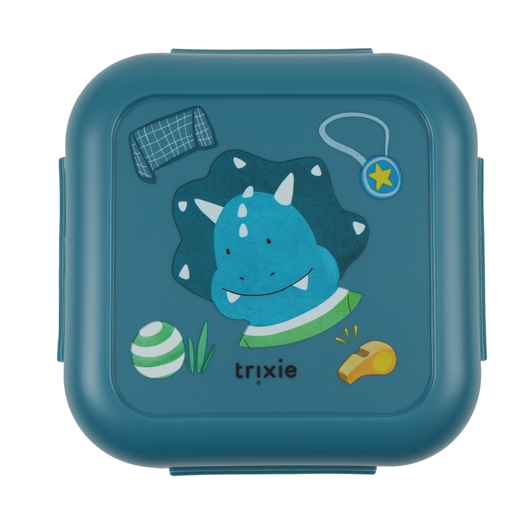 Snack box with clips - Ballplayer Mr. Triceratops