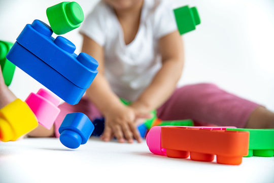 Soft Blocks Set With Wheels - 21 pcs 