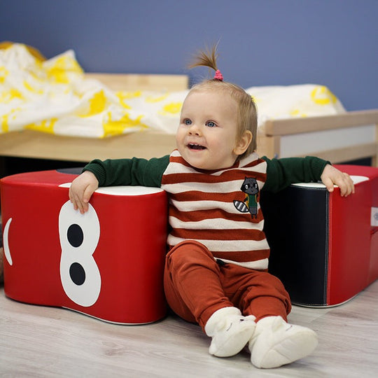 Soft Play Ride On Toy - Red Car