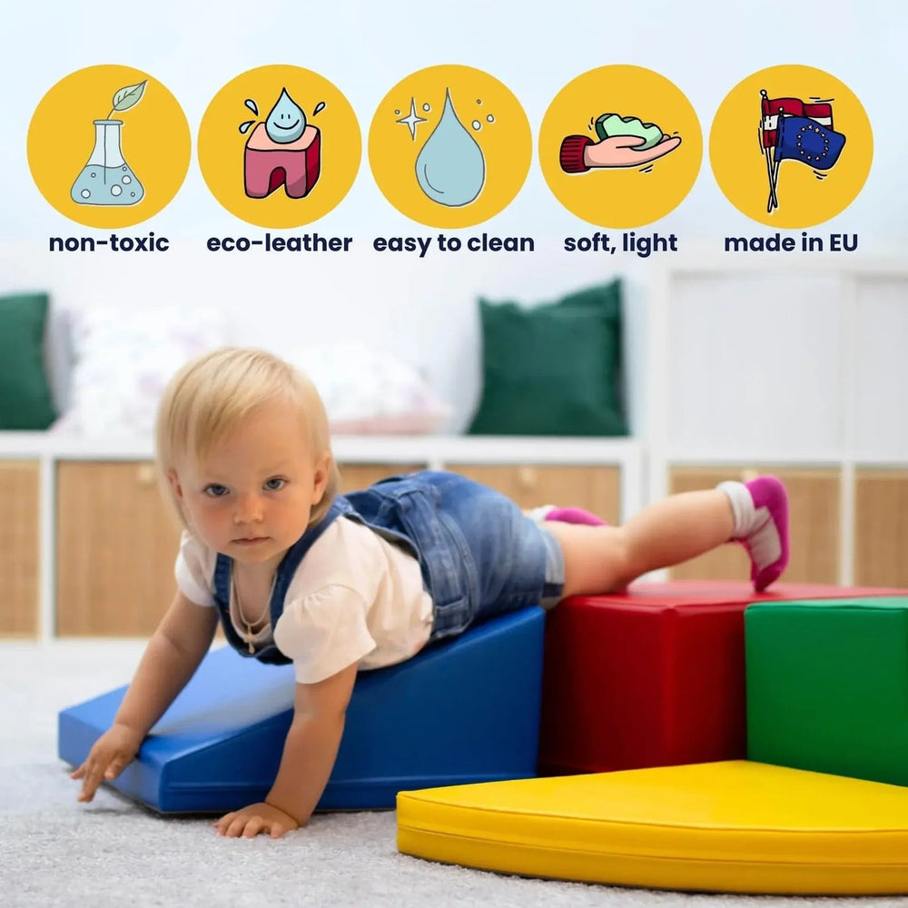 Soft Play Ride On Toy - Grey Car