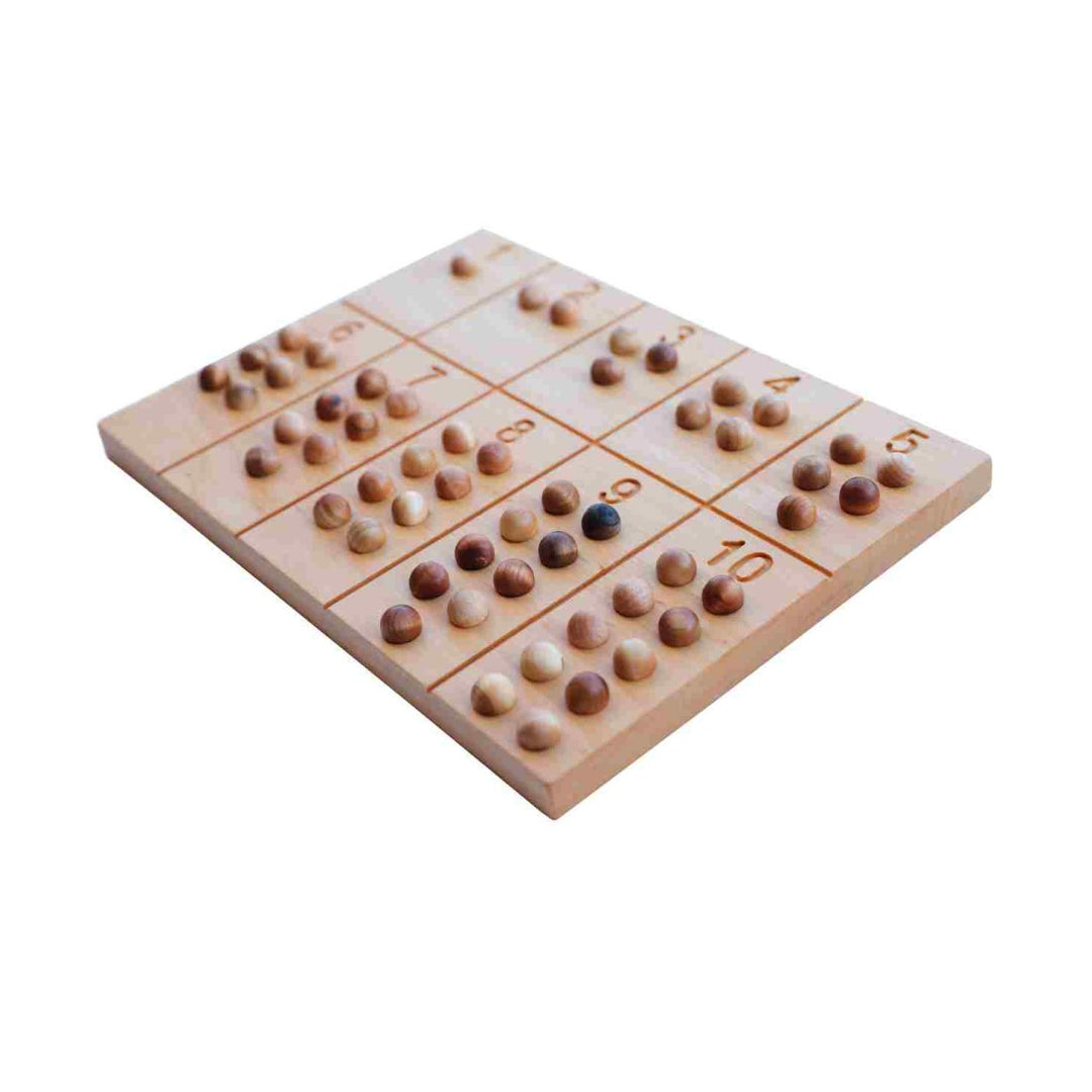 Wooden Montessori Number Board