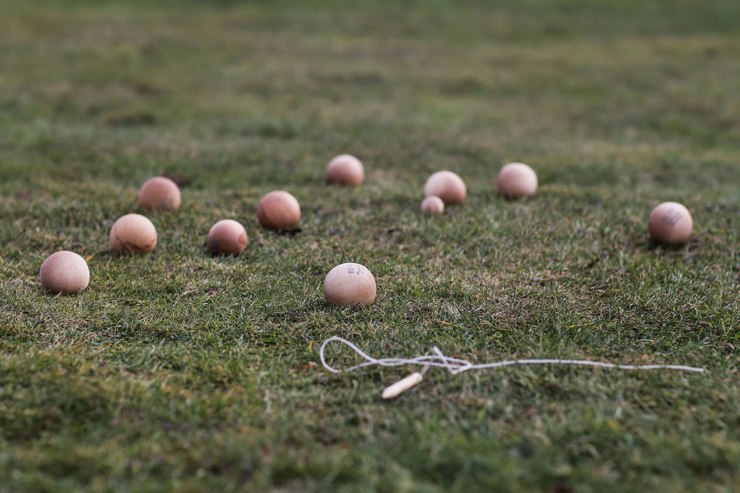 Houten jeu de boules spel